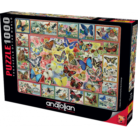 ANATOLIAN Puzzle Spousta motýlů 1000 dílků ~ 1