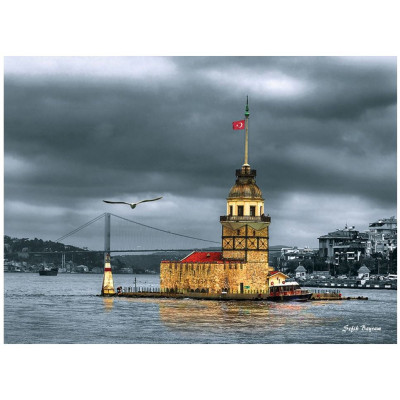 ANATOLIAN Puzzle Nostalgická Dívčí věž, Turecko 1000 dílků