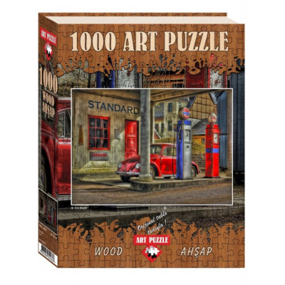 ART PUZZLE Dřevěné puzzle Čerpací stanice 1000 dílků