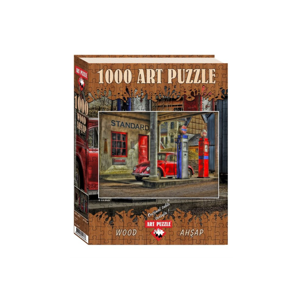 ART PUZZLE Dřevěné puzzle Čerpací stanice 1000 dílků