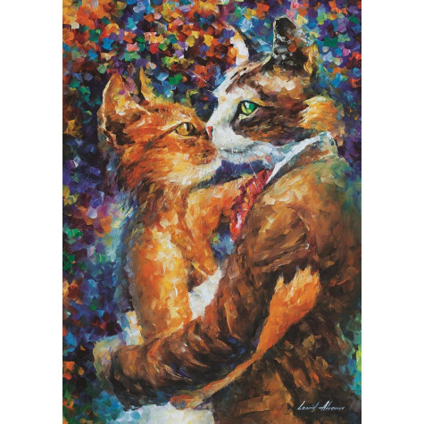 ART PUZZLE Puzzle Zamilovaný tanec koček 1000 dílků ~ 2