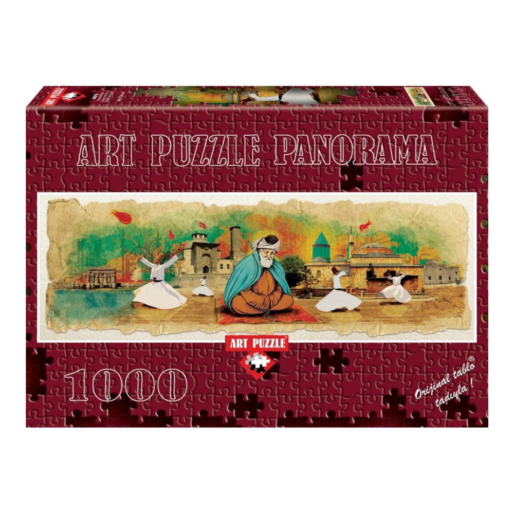 ART PUZZLE Panoramatické puzzle Konya, Turecko - koláž 1000 dílků
