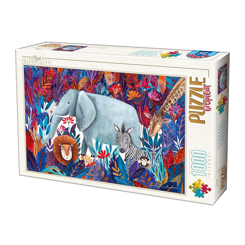 D-TOYS Puzzle Slon s přáteli 1000 dílků