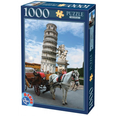 D-TOYS Puzzle Šikmá věž v Pise, Itálie 1000 dílků