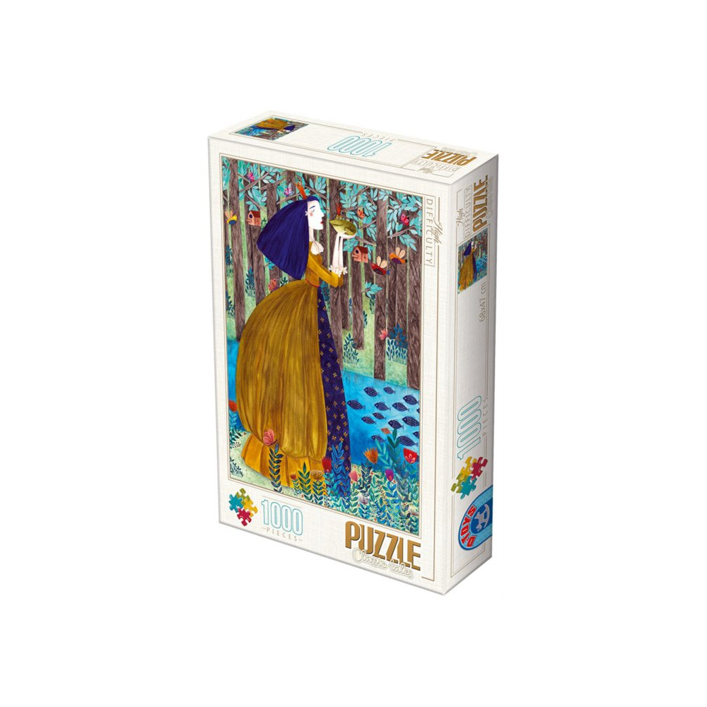 D-TOYS Puzzle Princezna a žabák 1000 dílků