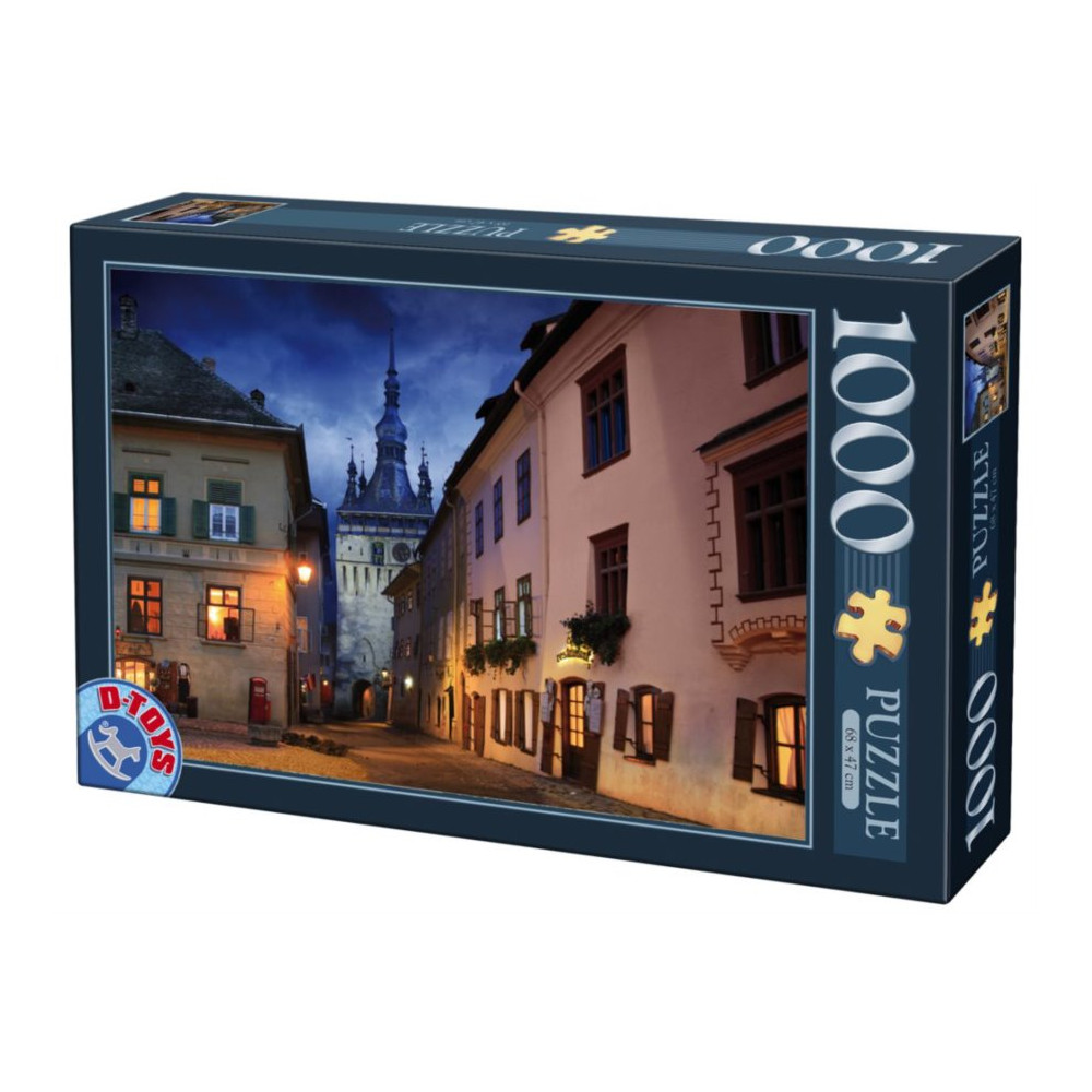 D-TOYS Puzzle Sighisoara, Rumunsko v noci 1000 dílků