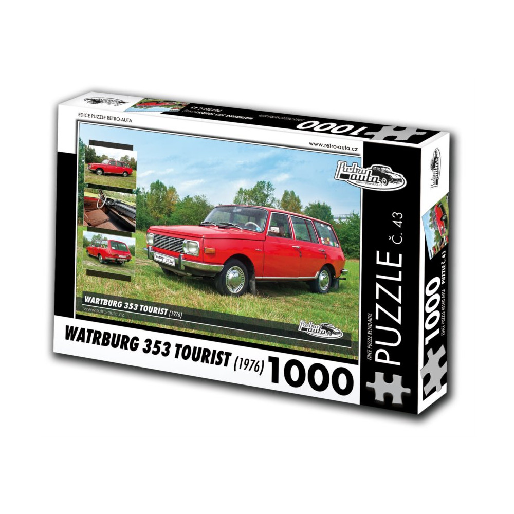 RETRO-AUTA Puzzle č. 43 Wartburg 353 Tourist (1976) 1000 dílků