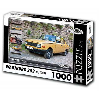 RETRO-AUTA Puzzle č. 21 Wartburg 353 s (1984) 1000 dílků