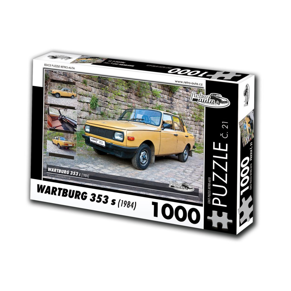 RETRO-AUTA Puzzle č. 21 Wartburg 353 s (1984) 1000 dílků