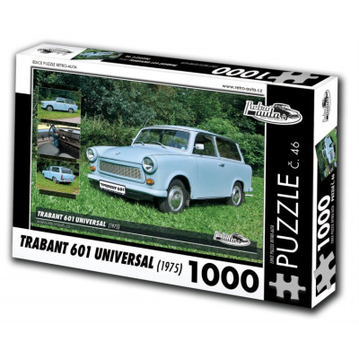 RETRO-AUTA Puzzle č. 46 Trabant 601 Universal (1975) 1000 dílků