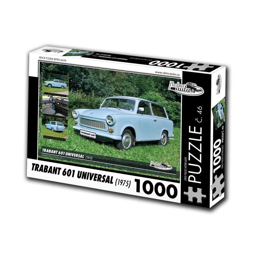 RETRO-AUTA Puzzle č. 46 Trabant 601 Universal (1975) 1000 dílků