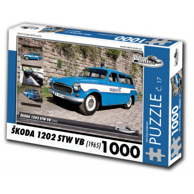 RETRO-AUTA Puzzle č. 17 Škoda 1202 STW VB (1965) 1000 dílků