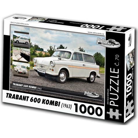RETRO-AUTA Puzzle č. 70 Trabant 600 KOMBI (1963) 1000 dílků