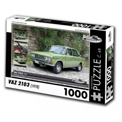 RETRO-AUTA Puzzle č. 48 Vaz 2103 (1978) 1000 dílků