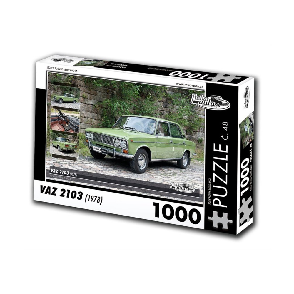 RETRO-AUTA Puzzle č. 48 Vaz 2103 (1978) 1000 dílků