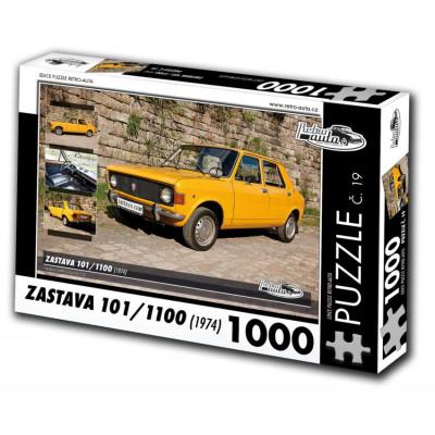 RETRO-AUTA Puzzle č. 19 Zastava 101,1100 (1974) 1000 dílků