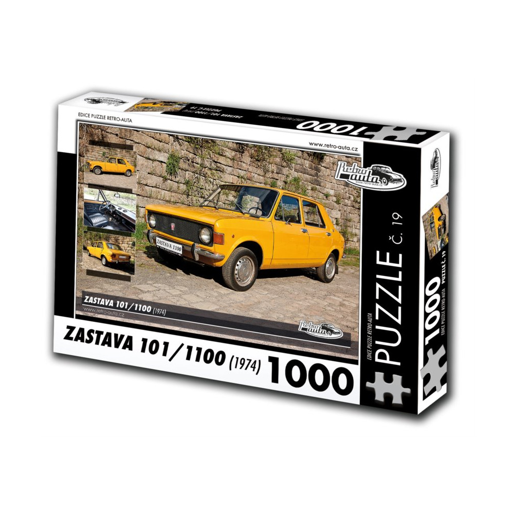 RETRO-AUTA Puzzle č. 19 Zastava 101,1100 (1974) 1000 dílků