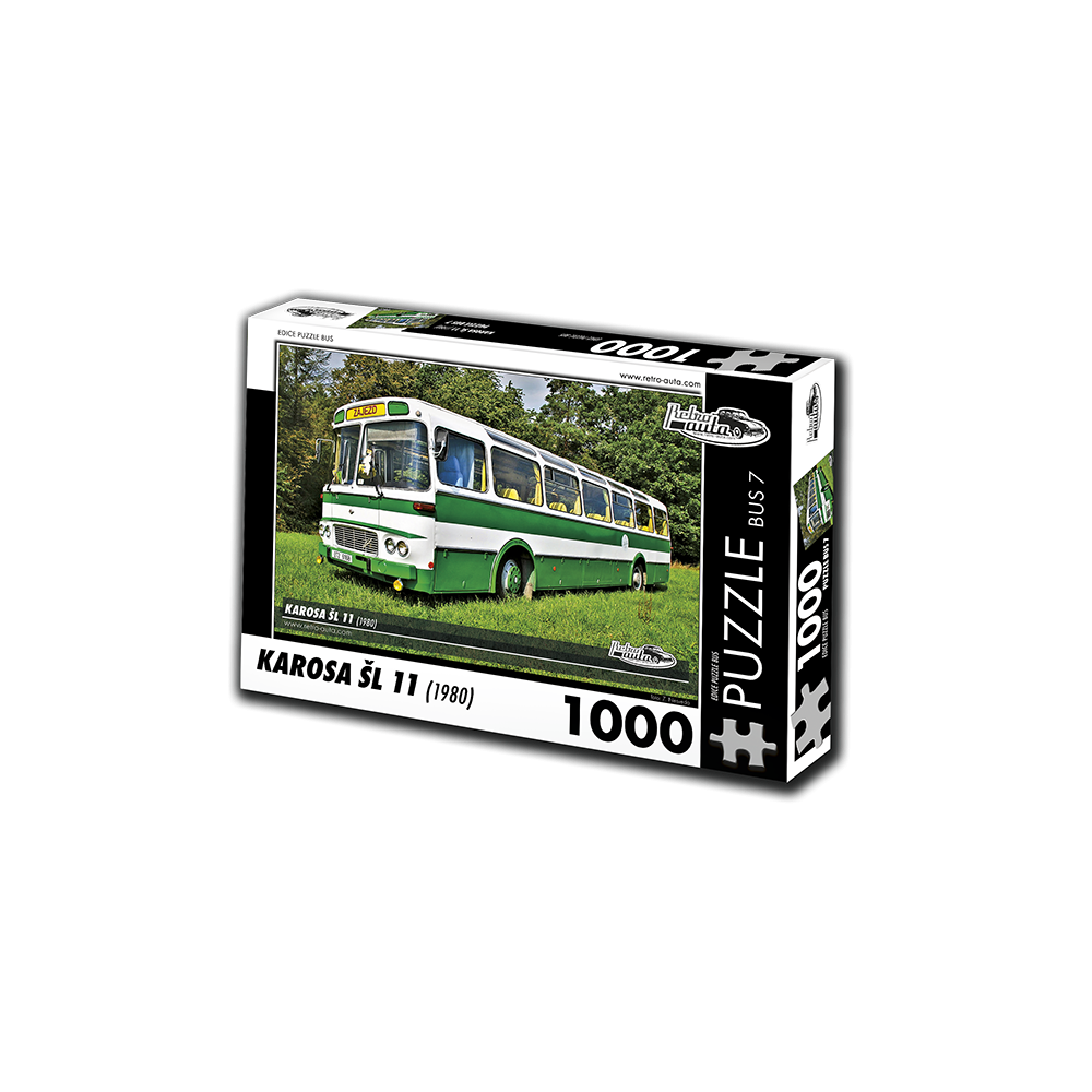 RETRO-AUTA Puzzle BUS č. 7 Karosa ŠL 11 (1980) 1000 dílků