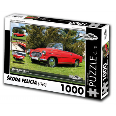 RETRO-AUTA Puzzle č. 10 Škoda Felicia (1960) 1000 dílků