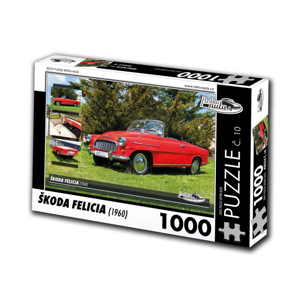 RETRO-AUTA Puzzle č. 10 Škoda Felicia (1960) 1000 dílků