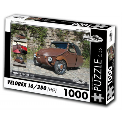 RETRO-AUTA Puzzle č. 55 Velorex 16,350 (1967) 1000 dílků