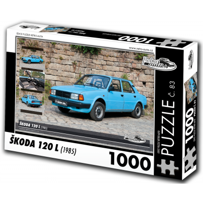 RETRO-AUTA Puzzle č. 83 Škoda 120 L (1985) 1000 dílků