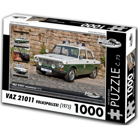 RETRO-AUTA Puzzle č. 73 VAZ 21011 Volkspolizei (1975) 1000 dílků