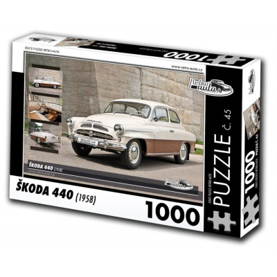 RETRO-AUTA Puzzle č. 45 Škoda 440 (1958) 1000 dílků