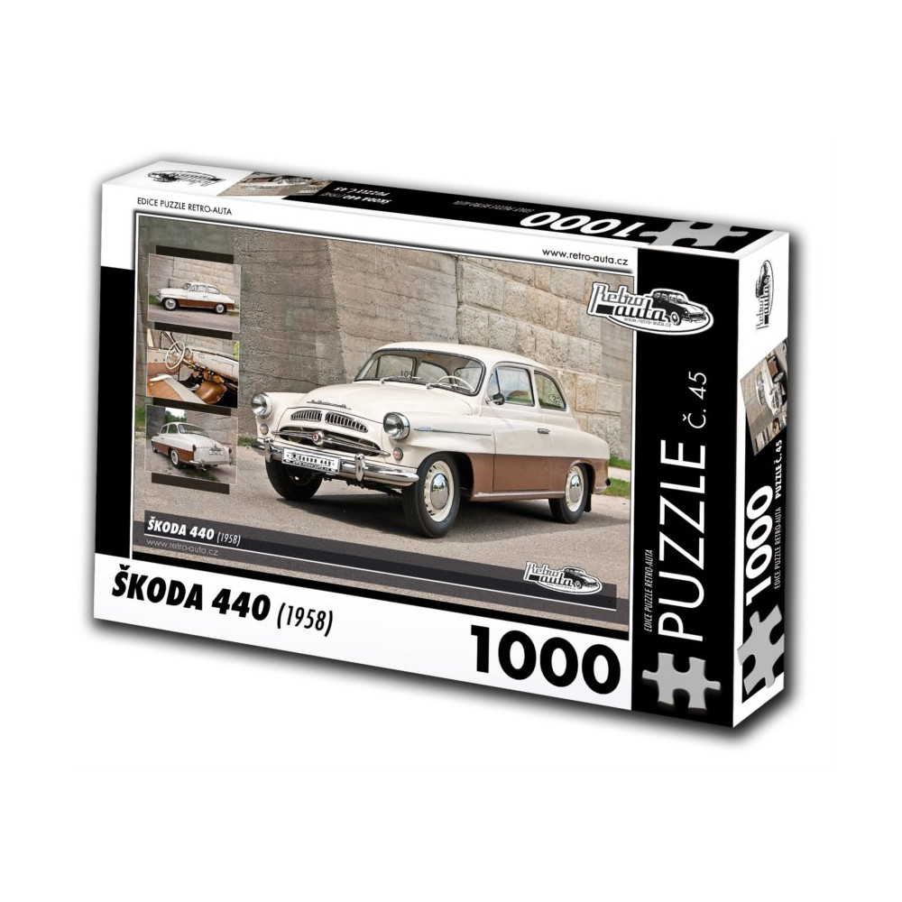 RETRO-AUTA Puzzle č. 45 Škoda 440 (1958) 1000 dílků