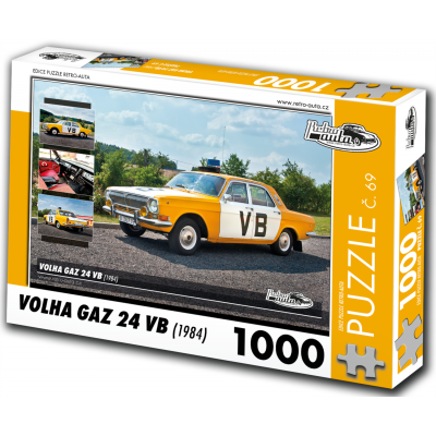 RETRO-AUTA Puzzle č. 69 Volha GAZ 24 VB (1984) 1000 dílků