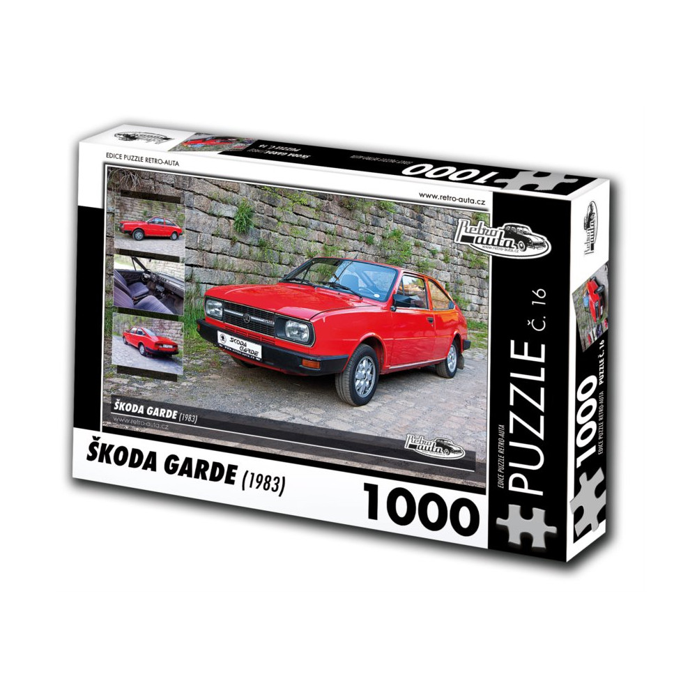 RETRO-AUTA Puzzle č. 16 Škoda Garde (1983) 1000 dílků