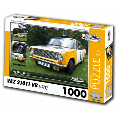 RETRO-AUTA Puzzle č. 2 Vaz 21011 VB (1979) 1000 dílků