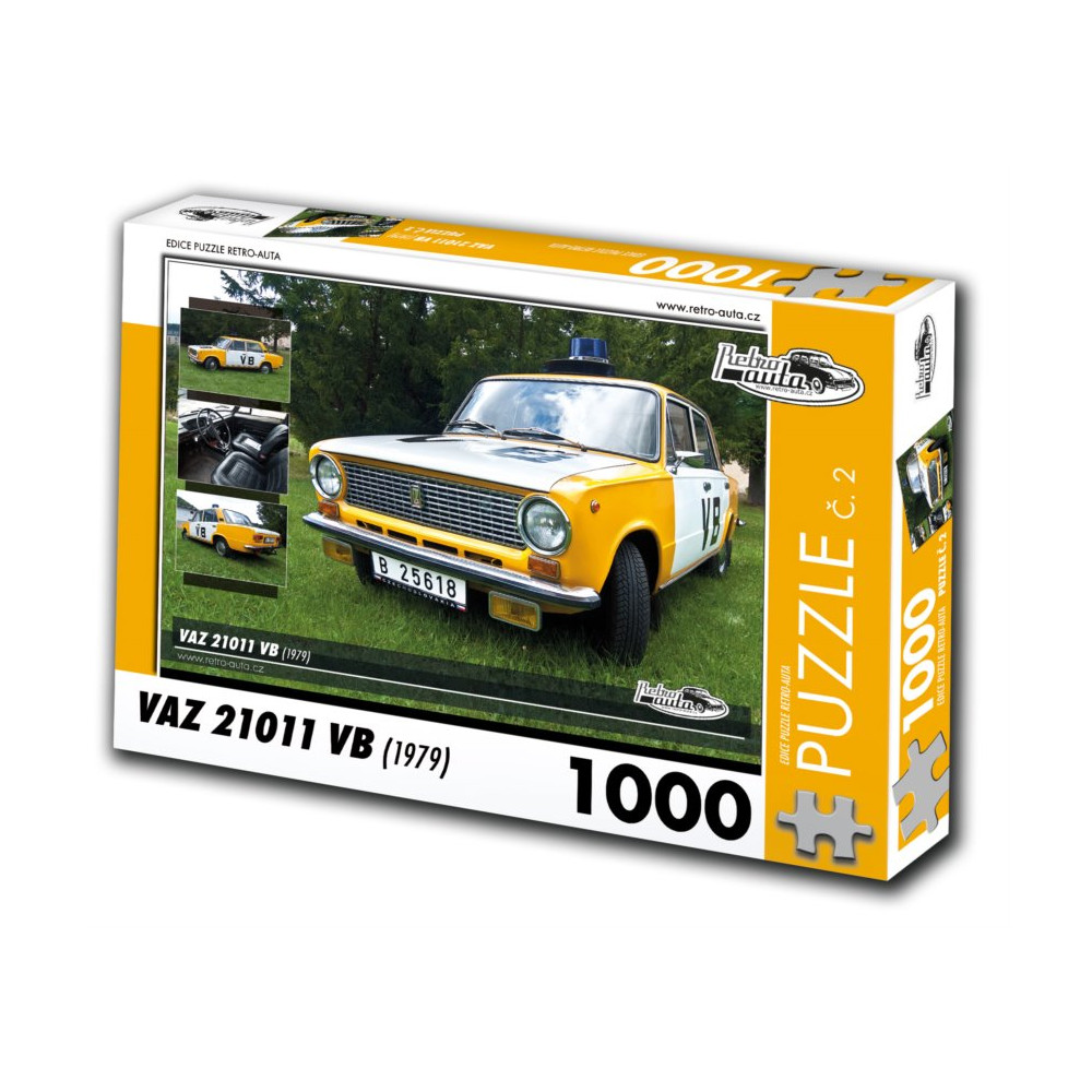 RETRO-AUTA Puzzle č. 2 Vaz 21011 VB (1979) 1000 dílků