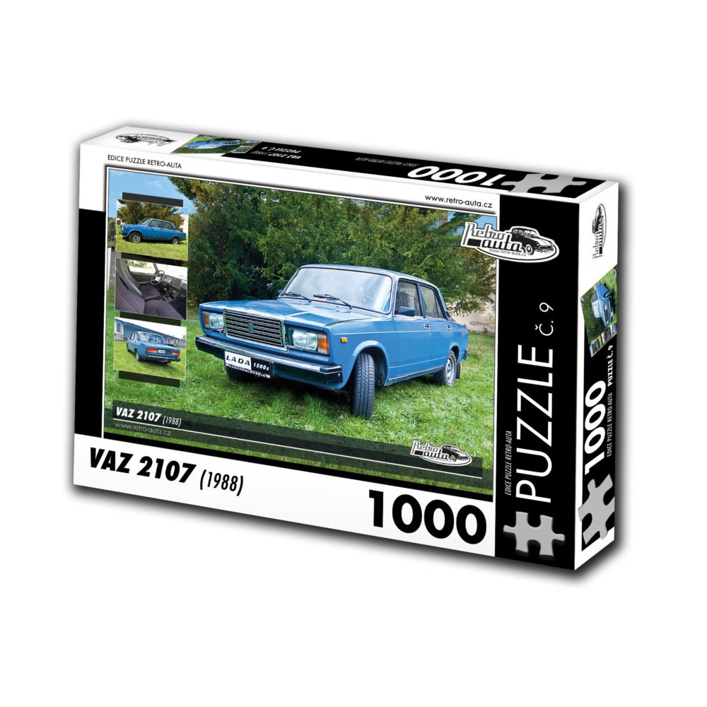 RETRO-AUTA Puzzle č. 9 Vaz 2107 (1988) 1000 dílků