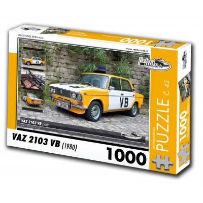 RETRO-AUTA Puzzle č. 42 VAZ 2103 VB (1980) 1000 dílků