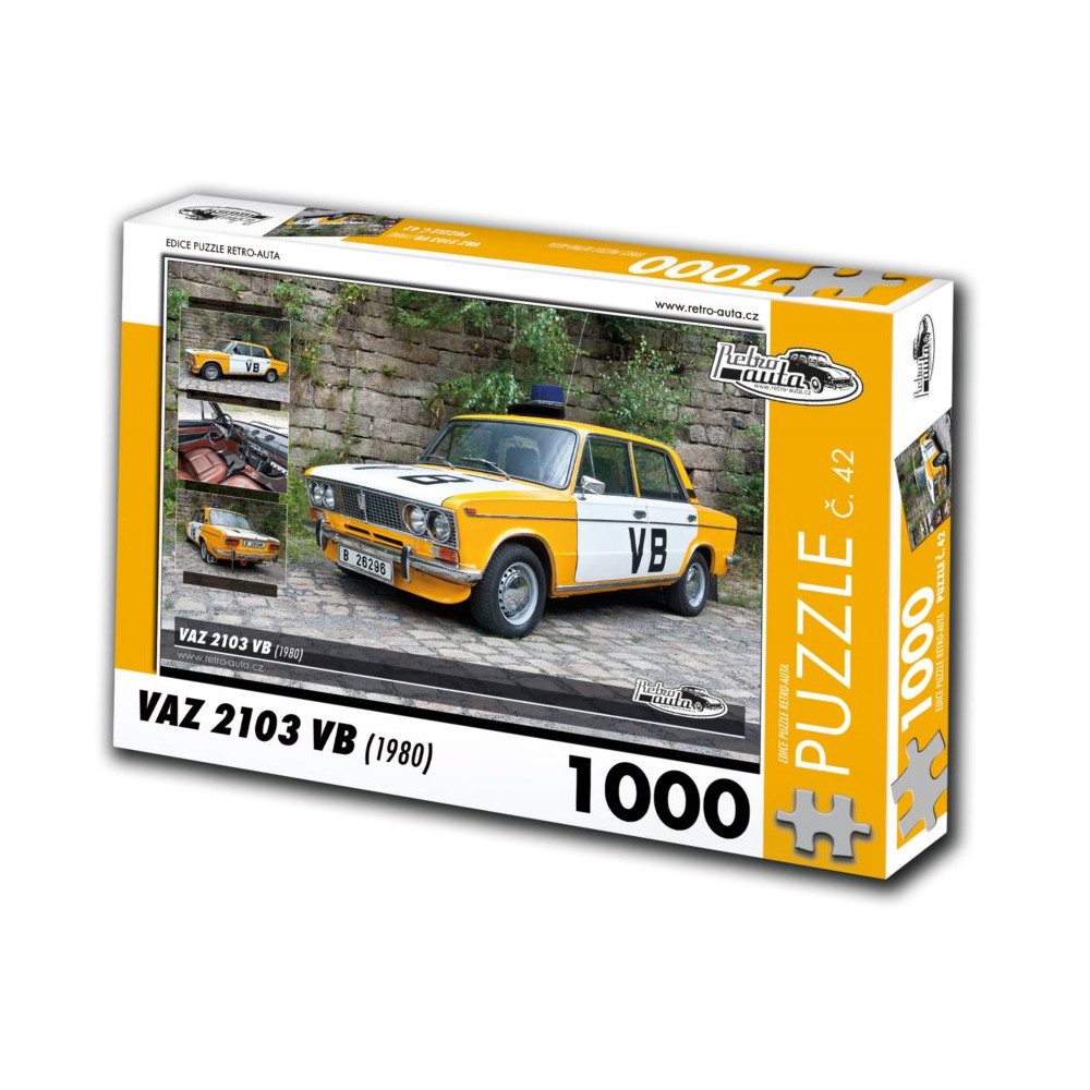 RETRO-AUTA Puzzle č. 42 VAZ 2103 VB (1980) 1000 dílků