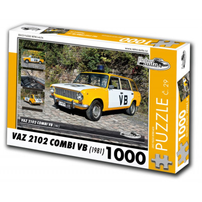 RETRO-AUTA Puzzle č. 29 Vaz 2102 Combi VB (1981) 1000 dílků