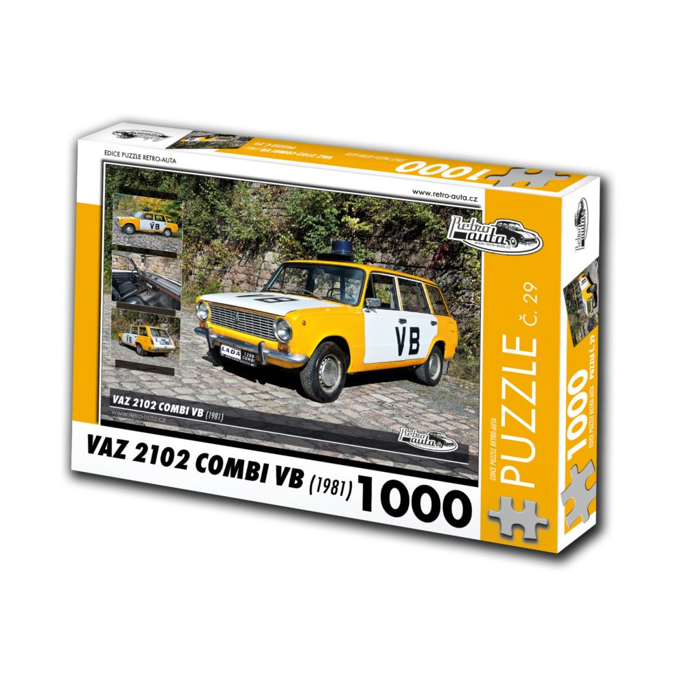 RETRO-AUTA Puzzle č. 29 Vaz 2102 Combi VB (1981) 1000 dílků