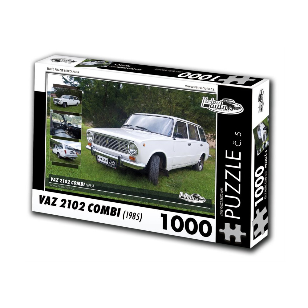 RETRO-AUTA Puzzle č. 5 VAZ  2102 Combi (1985) 1000 dílků