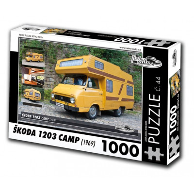 RETRO-AUTA Puzzle č. 44 Škoda 1203 Camp (1969) 1000 dílků