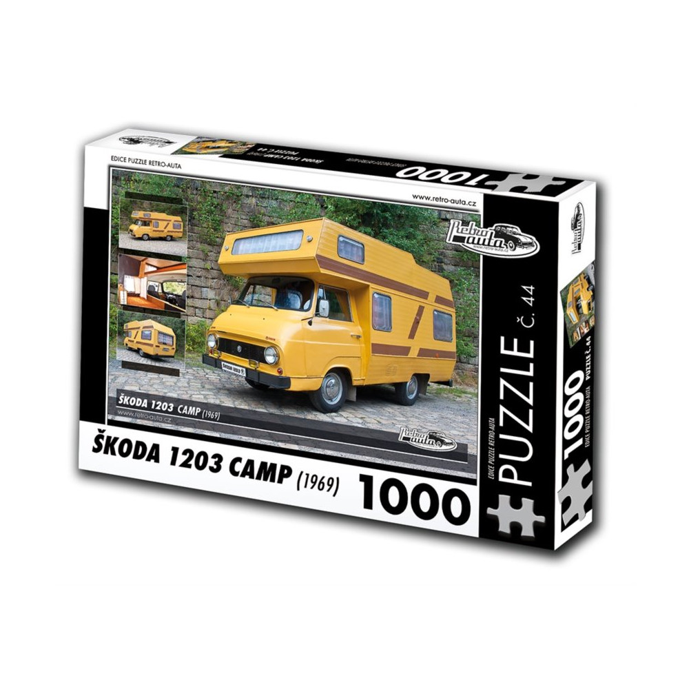 RETRO-AUTA Puzzle č. 44 Škoda 1203 Camp (1969) 1000 dílků