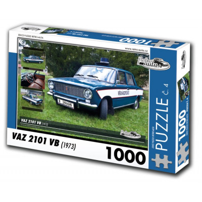 RETRO-AUTA Puzzle č. 4 Vaz 2101 VB (1973) 1000 dílků