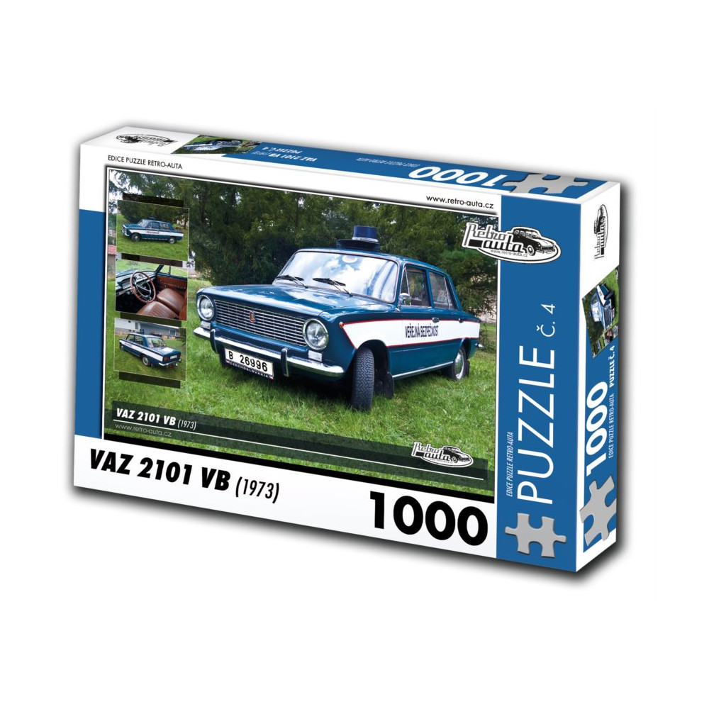 RETRO-AUTA Puzzle č. 4 Vaz 2101 VB (1973) 1000 dílků