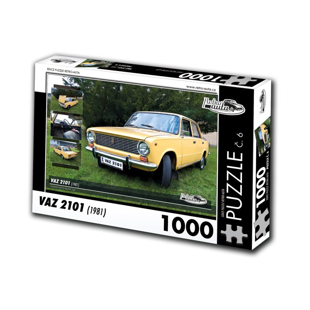 RETRO-AUTA Puzzle č. 6 VAZ  2101 (1981) 1000 dílků