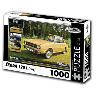 RETRO-AUTA Puzzle č. 35 Škoda 120 L (1976) 1000 dílků