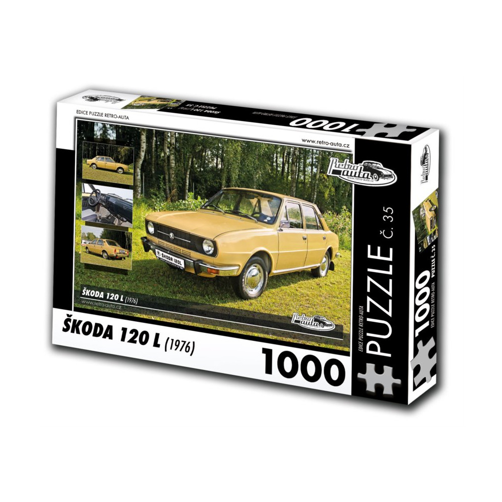 RETRO-AUTA Puzzle č. 35 Škoda 120 L (1976) 1000 dílků