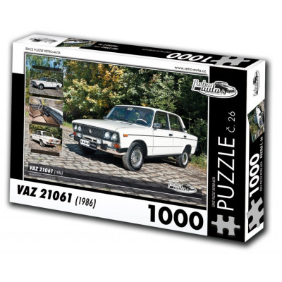 RETRO-AUTA Puzzle č. 26 Vaz 21061 (1986) 1000 dílků