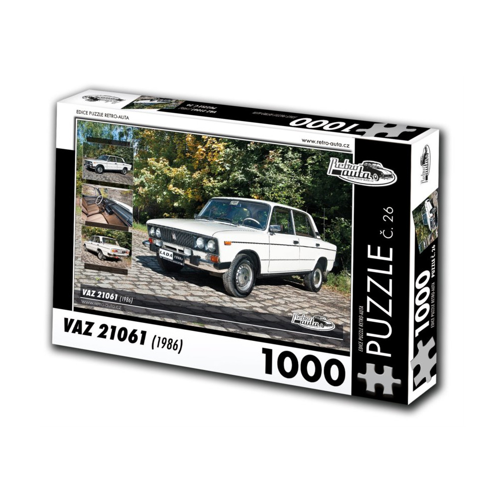 RETRO-AUTA Puzzle č. 26 Vaz 21061 (1986) 1000 dílků