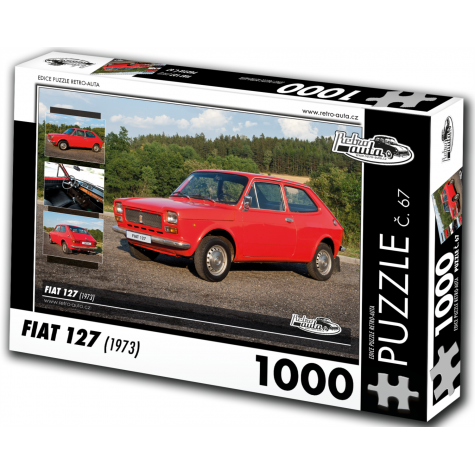 RETRO-AUTA Puzzle č. 67 Fiat 127 (1973) 1000 dílků