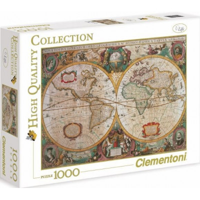 CLEMENTONI Puzzle Historická mapa 1000 dílků